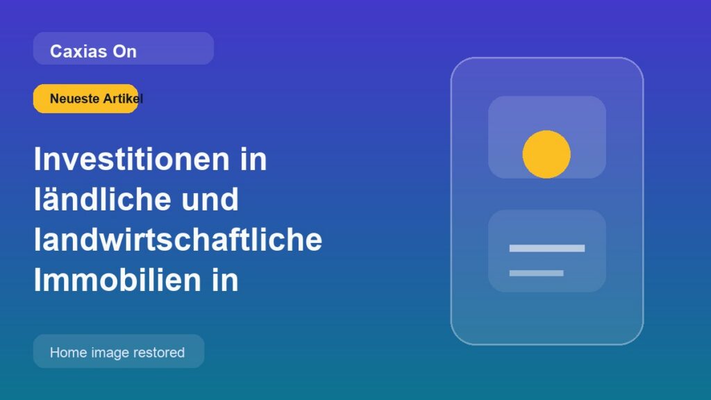 Investitionen in ländliche und landwirtschaftliche Immobilien in Deutschland: eine neue Grenze für die Portfolio-Diversifizierung