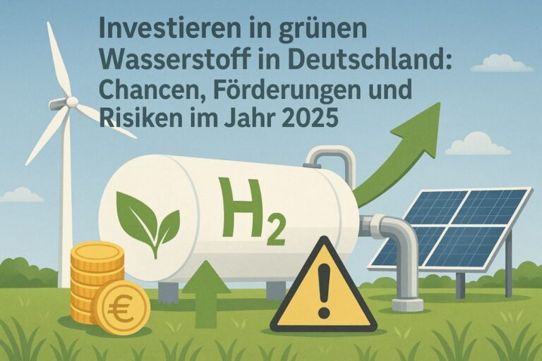 Investieren in grünen Wasserstoff in Deutschland: Chancen, Förderungen und Risiken im Jahr 2025