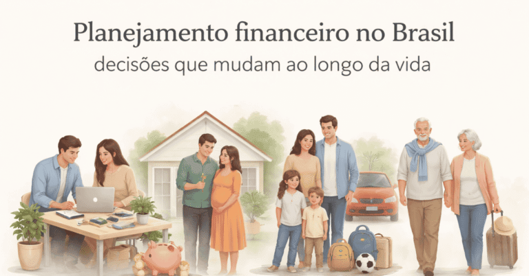 Planejamento financeiro no Brasil: decisões que mudam ao longo da vida