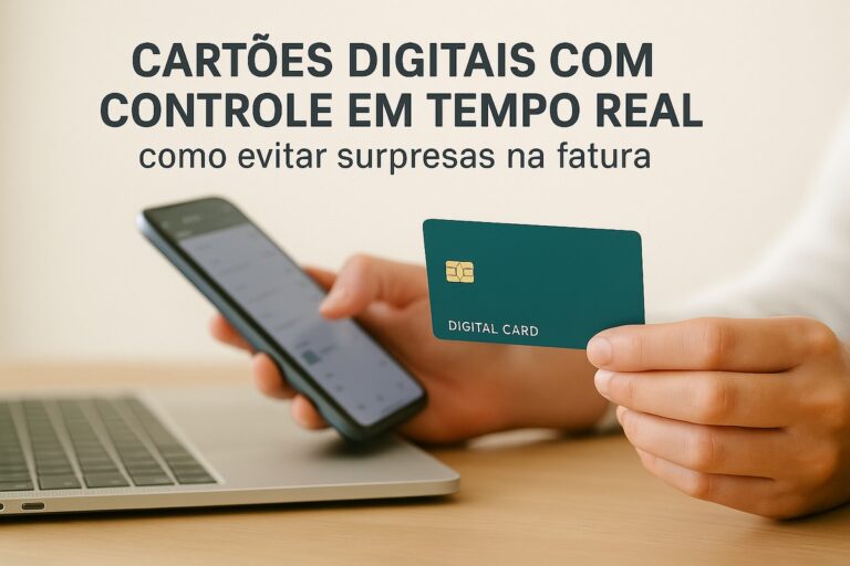 Cartões digitais com controle em tempo real: como evitar surpresas na fatura