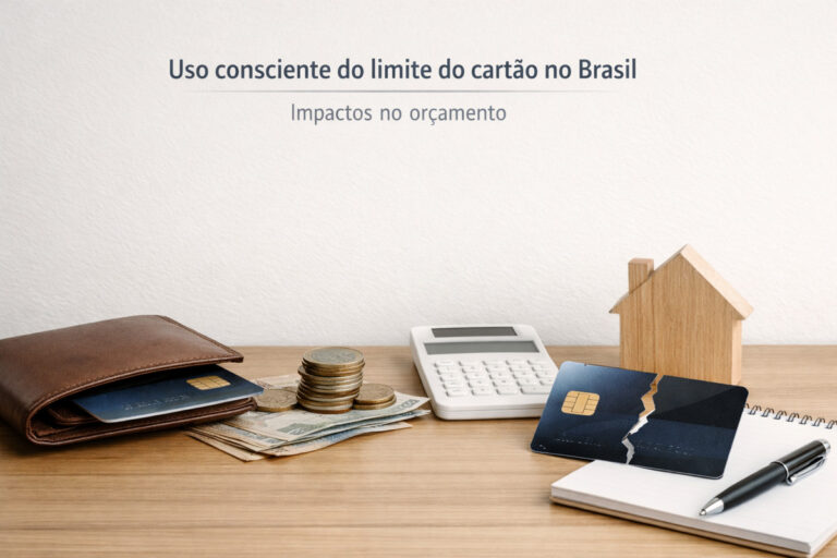 Uso consciente do limite do cartão no Brasil: impactos no orçamento