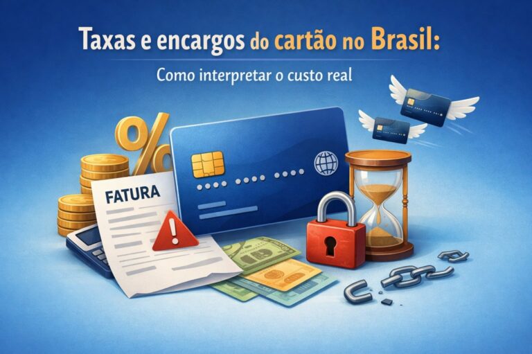 Taxas e encargos do cartão no Brasil: como interpretar o custo real
