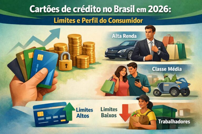 Cartões de crédito no Brasil em 2026: limites e perfil do consumidor