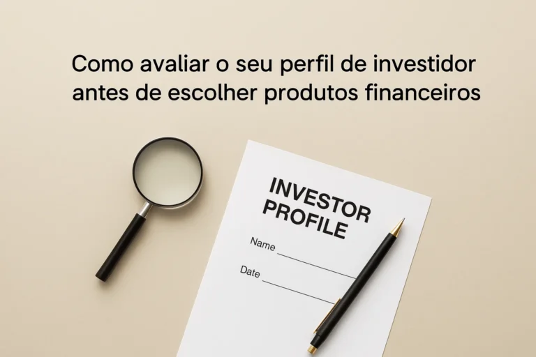 Como avaliar o seu perfil de investidor antes de escolher produtos financeiros